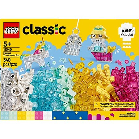Select Locations: 340-Pc LEGO Classic Magical Transparent Box $12.50 & More + Free Pickup
