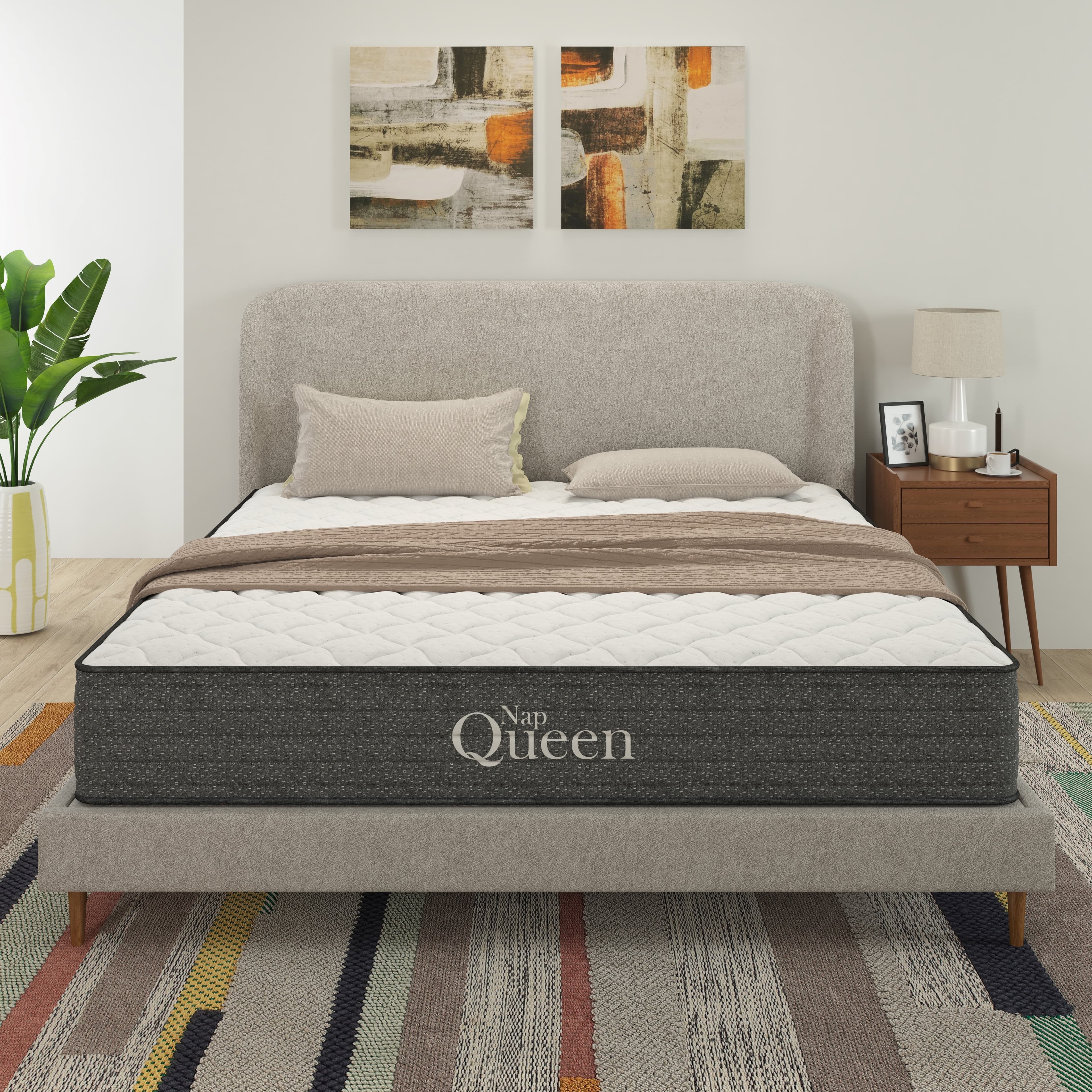 Nap Queen Victoria 12" Queen Gel Infused Hybrid Mattress in a Box with Cooling Comfort and Zoned Support